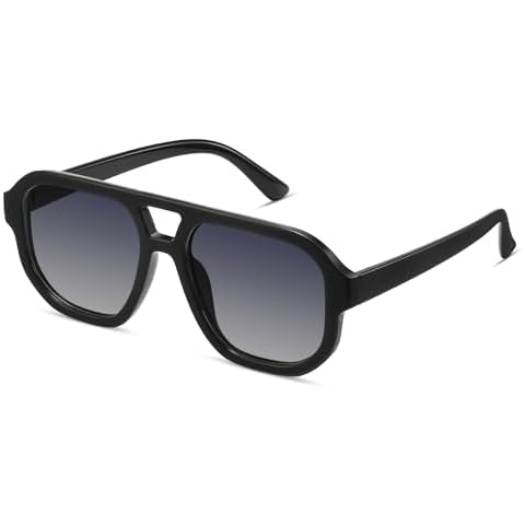 livho Trendy Polarized Square Aviator Sunglasses Women Men Square Eyewear Frame, Retro Sun Glasses for Women Men 2024 Shades Cover