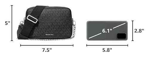 Image of Michael Kors Bryant Medium Double Zip Chain Camera Crossbody Bag