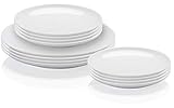 Material: Porzellan Arzberg Rosenthal Cucina Set - Teller-Set - 12-TLG. - Bianca - Porzellan