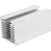 Easycargo 120mm Heatsink 120x40x40mm, Aluminum Cooler Heat Sink for Cooling LED Power Amplifier TEC1-12706 Thermoelectric Cooler Module Water Cooling Modules LED GPU 120mmx40mmx40mm