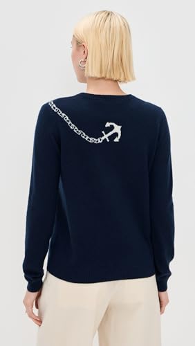 Jumper 1234 Women's Cashmere Anchor Crew Sweater3