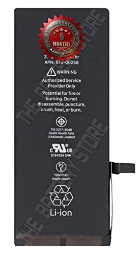 Image of THE BATTERY STORE Original Battery for iPhone 7 / 7G / A1760 / A1778 / A1779 / A1780 1960mAh Battery for 7G All Versions: A1778 (Global), A1660 (USA & China), A1780 (China), A1779 (THAILAND /JAPAN ), A1853, A1866 Battery with 6 month warranty ( for iPhone 7 / 7G )