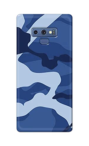 Image of Printed Hard Back Cover Case for Samsung Galaxy Note 9 Back Cover (Army Blue Pattern) -702