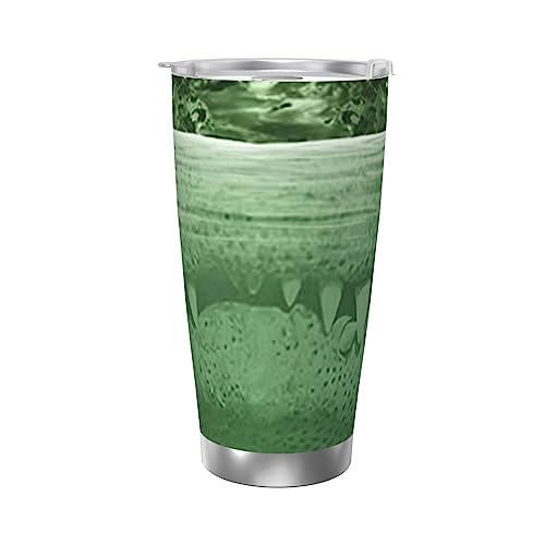 Gator Lurking Green 20oz Insulated Stainless Steel Tumbler, Coffee Tumbler, Travel Coffee Mug, Car Cup Perfect for Home Office Trave