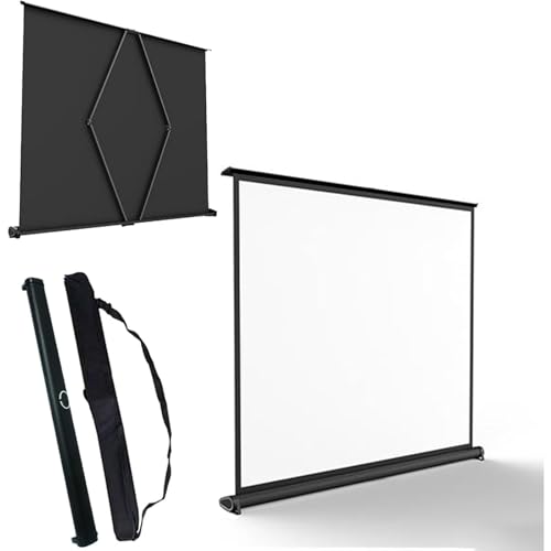 プロジェクタースクリーン ZAZY 自立式 床置き式 30 40 50 インチ 160° 視野角 卓上 手動 ホームシアター 小型 軽量持ち運び 4K フルハイビジョン対応 投影用 会議 教室 屋外屋内用 映画 (16:9,30")