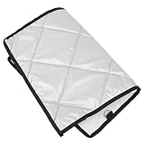 NUOBESTY Insulated Thermal Food Carrier Cover 95x70cm Silver Thin Reusable Heat Preservation Blanket