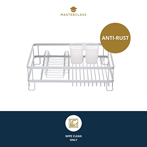MasterClass Aluminium Dish Drainer Rack, Sink Dish Rack with Large Capacity, 42 x 30 x 13 cm, Silver - Image 2