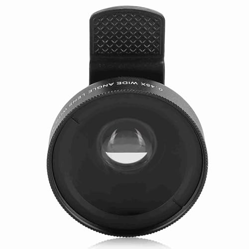 Camera HD Macro Lens,Macro Lens Clip on 0.45x Wide Angle 12.5 Times Camera Pixels Lens Lens Phone Camera Mobile Phone Accessory