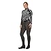 Kerrits First Level Quarter Zip Fleece Tech Top - Print Black Fairy Tails Size: M