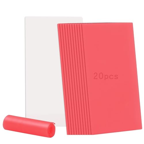 Dental Base Plate Wax 20PCS,Cannot be Used for dentures Molding Casting Wax Sheet Material Laboratory Red Utility Wax Sheet Dental Aids