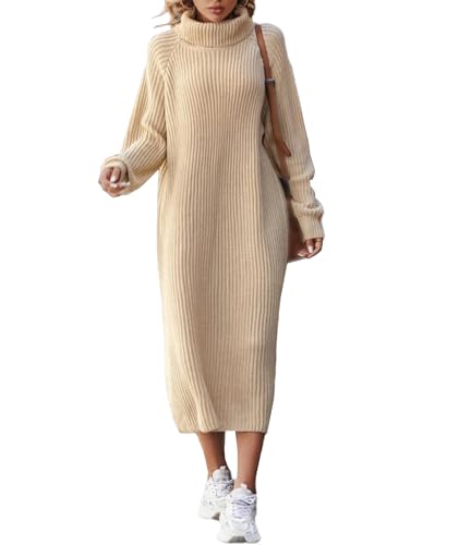 oversized long jumper dress SEMATOMALA Women's Sweater Loose Sleeve Ribbed Knit Maxi Dress Fall Winter Pullover Long Dress BW-XS Beige at Amazon Women's Clothing store holly22 Olive Mother of The Color:Multi Blue 42 inches/102