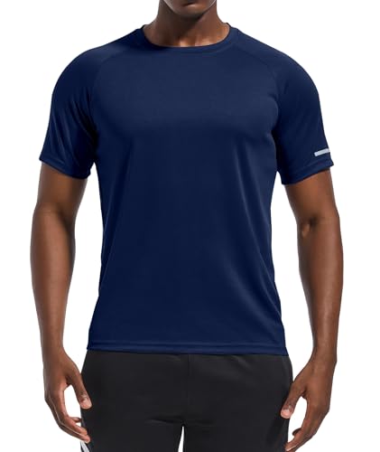 Image of Men's Quick-Dry Sportswear T-Shirts,4 /6 Pack Breathable Moisture Wicking Gym Tops for Training & Workout,Short Sleeve Tees