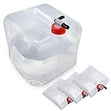 【Uso al aire libre y preparación para emergencias】 La cantimplora de agua plegable es perfecta para actividades al aire libre como mochileros, campamentos, caminatas, escalada, caza y uso diario. Agua de emergencia para automóviles. Estaciones de lavado de manos en festivales. Herramienta de almacenamiento de agua rápido en un desastre como huracán, incendio, sequía, terremoto, inundación.