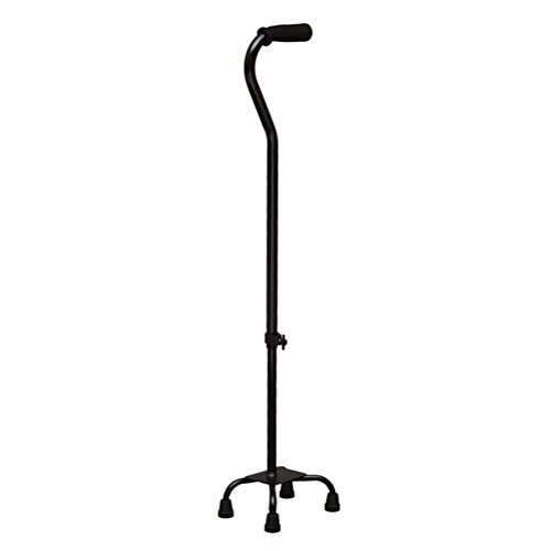 DMI Cane, Offset, 32 in. H, Black, Quad, 250 lb.