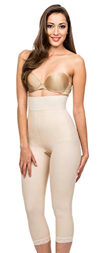 Isavela Womens 2nd StageHigh Waist Abdominal Below Knee Compression Girdle (GR06)4