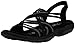 Skechers Women's Reggae Slim Simply Stretch Sandal, Black/Grey, 6 M US