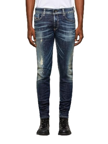 Diesel Men's Sleenker-x L.32 Jeans, 01 Blue Denim, De 38/40 (US 29/32)