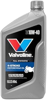 Valvoline 10W-40 Full Synthetic Motorcycle Oil(QT)