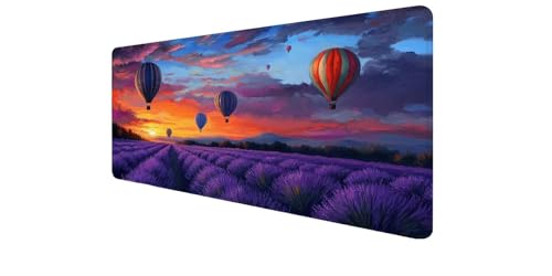 Tapis de souris XXL lavande pour embellir votre espace de télétravail