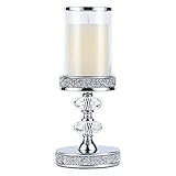 Pillar Candle Holders, Candle Holders for Pillar Candle, Crystal Candlesticks Holder for Home Decor, Wedding, Events, Coffee Dining Table CH048MD