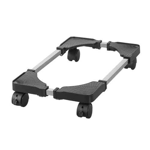 Soporte para torre de PC con ruedas, ajustable para debajo del escritorio, soporte móvil para torres de juegos (negro)