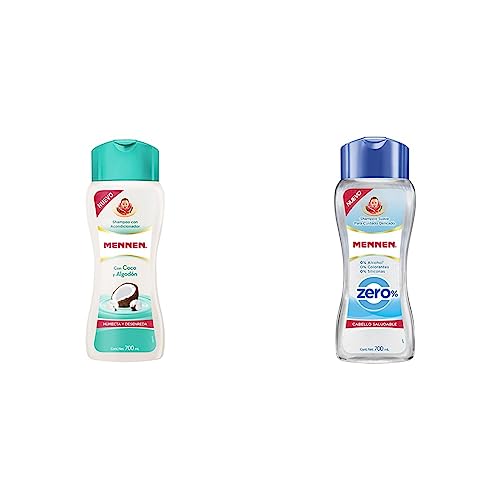 Cuidado Para El Cabello, Drugstore Mennen Shampoo Familiar Coco Y Algodón, color, 700 ml. + Shampoo Zero 700ml