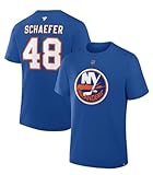 New York Islanders Matthew Schaefer Blue Men's N&N Jersey T-Shirt- Large