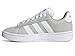 adidas Women's Grand Court Alpha 00s Sneaker, Grey/White/Silver Metallic, 8