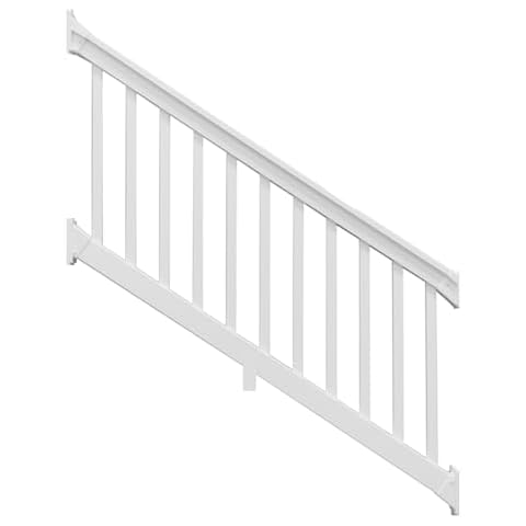 Weatherables Yorkshire Stair and Deck Railing Kit – Vinyl Railing Kit for Decks, Porches, Balconies, and More, Versatile Stair Railing Outdoor (White, 36” x 6') Cover