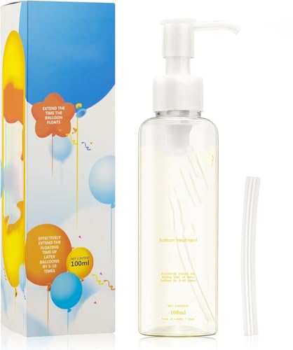 Globo de Helio Líquido Protector,Prolonga Tiempo Flotan Globos, Ideal para Decoraciones de Bodas,Fiestas y Cumpleaños,100ml