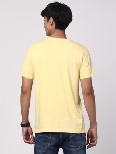 Image of ADRO Men's Graphic Printed 100% Cotton T-Shirt - Regular Fit, Printed T-Shirts for Men