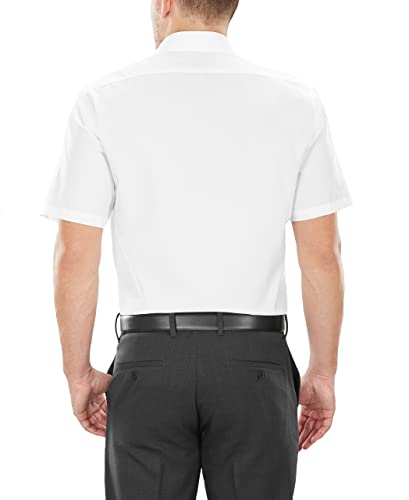 Image of Van Heusen Men's TALL FIT Short Sleeve Dress Shirts Poplin Solid (Big and Tall)