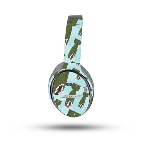 Image of MightySkins Skin Compatible with Bose QuietComfort 35 II Headphones - Bombs Away | Protective, Durable, and Unique Vinyl Decal wrap Cover | Easy to Apply, Remove, and Change Styles