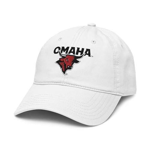 Gorra Ajustable Nebraska Omaha Mavericks Blanca Oficial miniatura 1