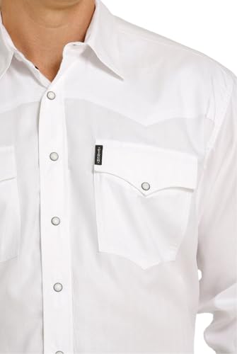 Cinch Western Shirt Mens Long Sleeve Solid Button Front MTW16810023