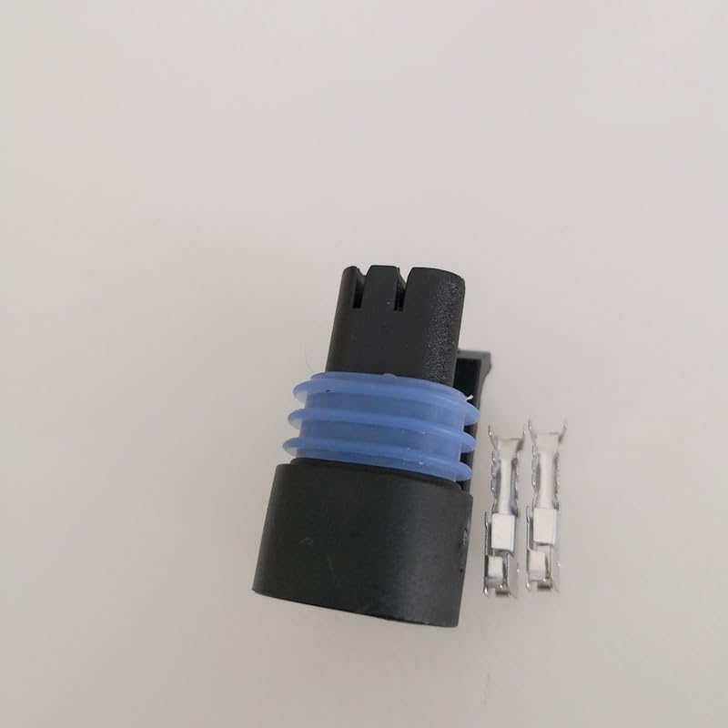 10pcs/lot 2 Pin/Way Manifold Intake Air Temp IAT MAT ACT Sensor Car Weatherproof Plug-in Connector Terminal for Delphi 12162197 - (Color Name: 100pcs)
