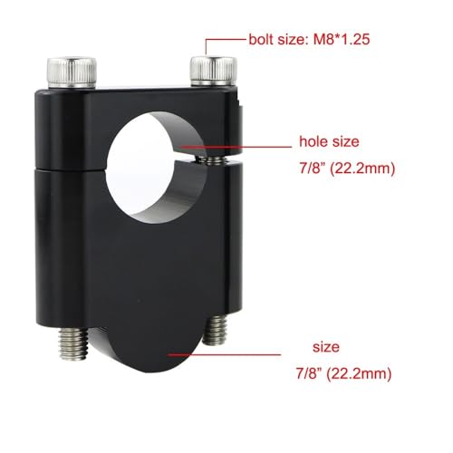 Abrazadera de manillar FZ6 FZ1 FZ8 para mejorar la postura en moto 4