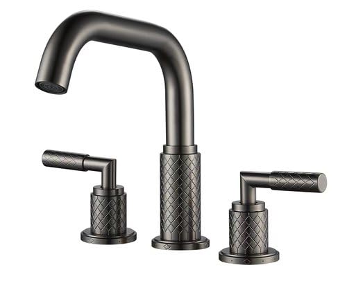 Robinet de lavabo trois trous rotatif pour stopper les éclaboussures