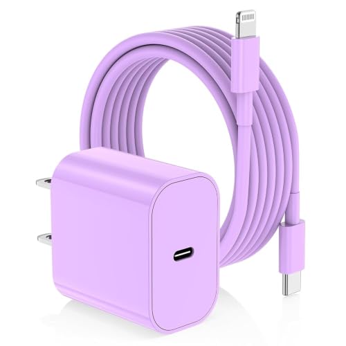 Image of iPhone Fast Charger,Type C Wall Charger Block Plug and 6ft USB C to Lightning Charging Cable Cord Long,Power Adapter Cube Brick Box for Apple iPhone 14 Pro Max /14 Plus /14 /13 /12 Mini /11 /XS Max /XR /iPad