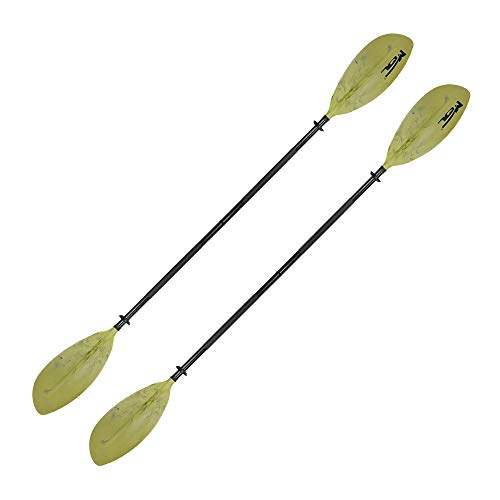 MSC Kayak Paddle,Color Available Black,Yellow,White,Olive,Blue 2-Piece (Olive, 86 inches-2 Paddles)