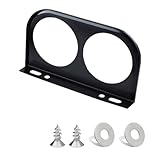 Tuxihapp Universal Car Black Dual Gauge Mount Bracket Pod, 2-1/16