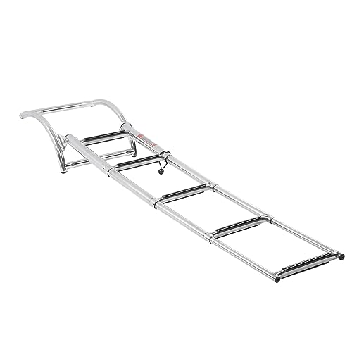 Escalera para piscina o embarcación con 4 peldaños antideslizantes miniatura 7