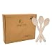 Produktbild 200 Stück Einweg Esslöffel Löffel, 100% Biologisch Abbaubares Einwegbesteck Löffel aus Holz für Kuchen Dessert Geburtstage BBQ Picknick Party - 16 cm Länge