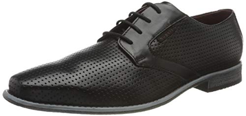 Bugatti Men's Derby Lace-Up, Schwarz, 6 UK Wide