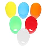 💡💡CONCEPTION EN FER À CHEVAL : CES ABAT-jour en plastique adoptent une forme de fer à cheval et 5 couleurs vives différentes, dont foncé, , le jaune, l'orange, le bleu foncé et le vert foncé, qui sont accrocheurs et beaux, permettant à vos lampes de se démarquer des autres .