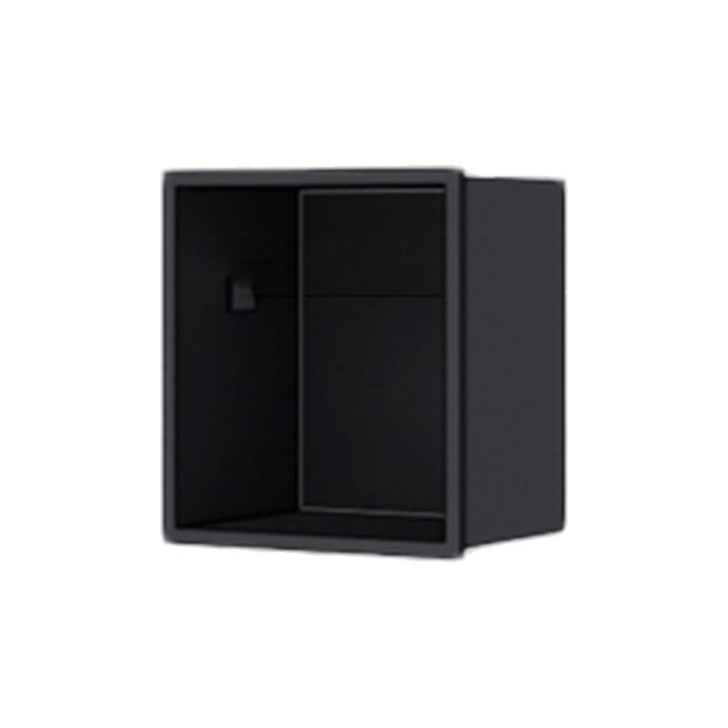 Niche de douche encastrée étanche organisateur mural acier inoxydable noir 20cm