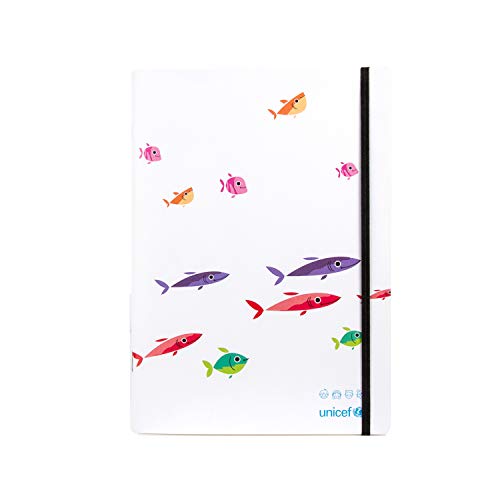 Unicef FB18031485 Cuaderno Cuadriculado Tapa Flexible 16x22 cm - Solidario...