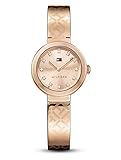 Baguette Kristall Marker Tommy Hilfiger Damen Analog Quarz Uhr mit Edelstahl beschichtet Armband 1781715