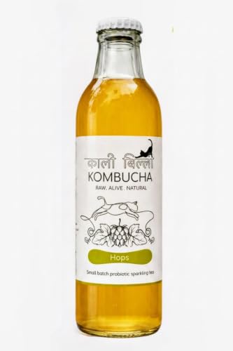 Image of KAALI BILLI Kombucha Hops, Pack of 4 | Fermented Tea, All Natural, Gut Healthy Drink | 4 x 250ml | Vegan, Preservative free, Low calorie, Low sugar