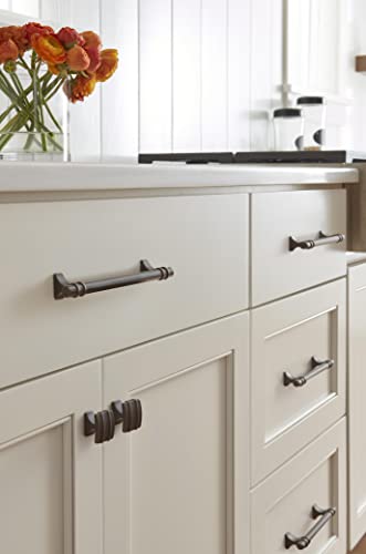 Image of Amerock | Cabinet Pull | Oil Rubbed Bronze | 6-5 /16 inch (160 mm) Center to Center | Davenport | 1 Pack | Drawer Pull | Drawer Handle | Cabinet Hardware